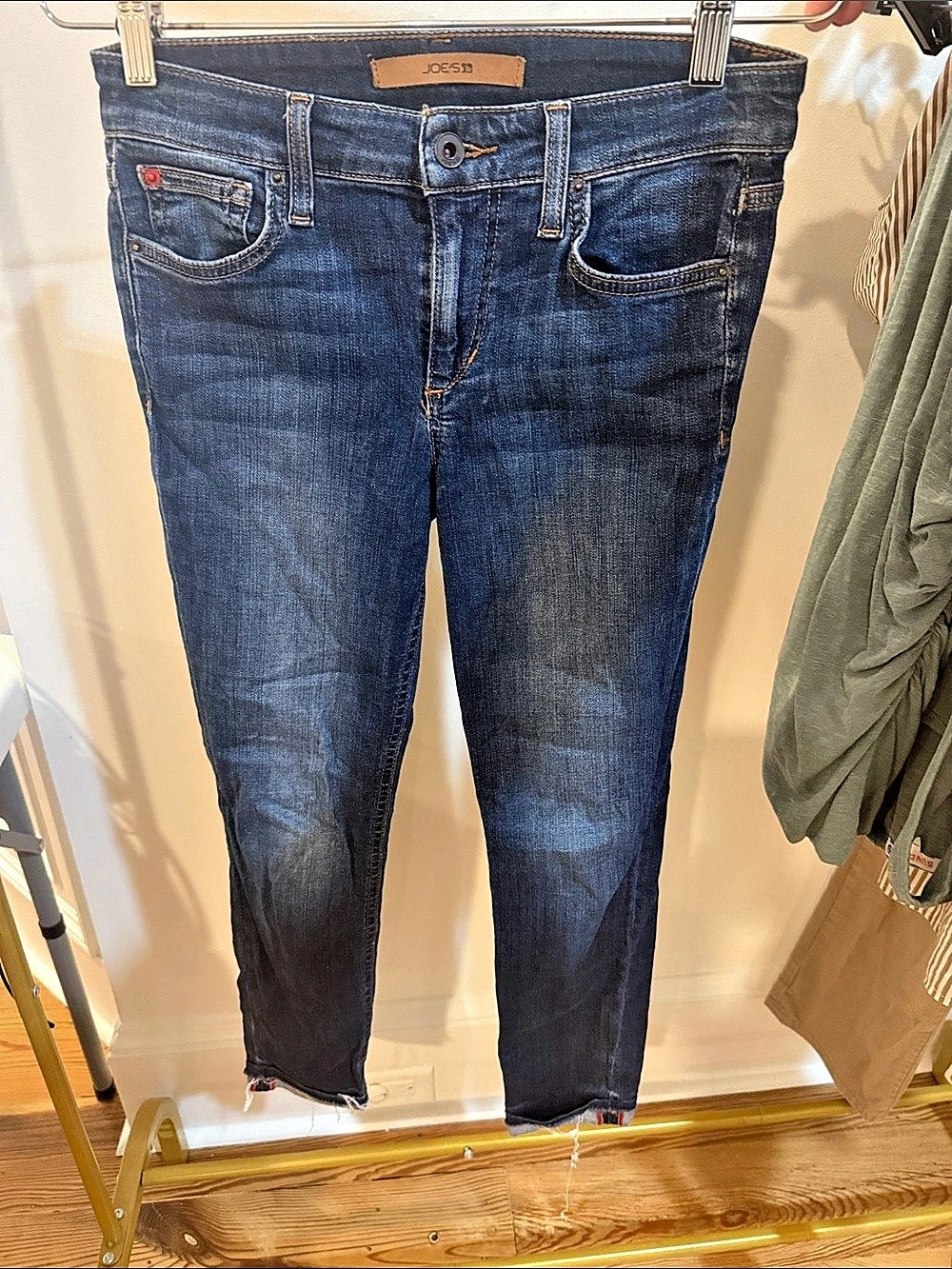 Joe's Jeans The Markie Crop Skinny Crop Jeans Waist 26 Blue